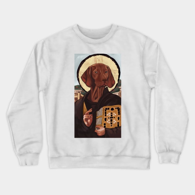 Jesus Dog Crewneck Sweatshirt by oatdog